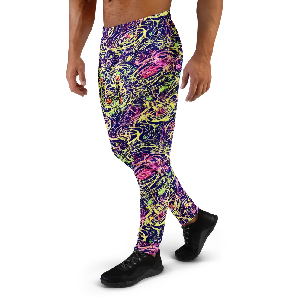 Lemon Ink Riptide on Men's Joggers — Left