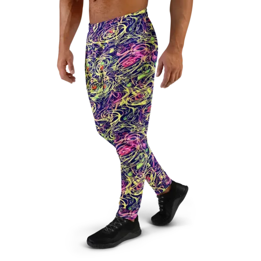 Lemon Ink Riptide on a Men's Joggers