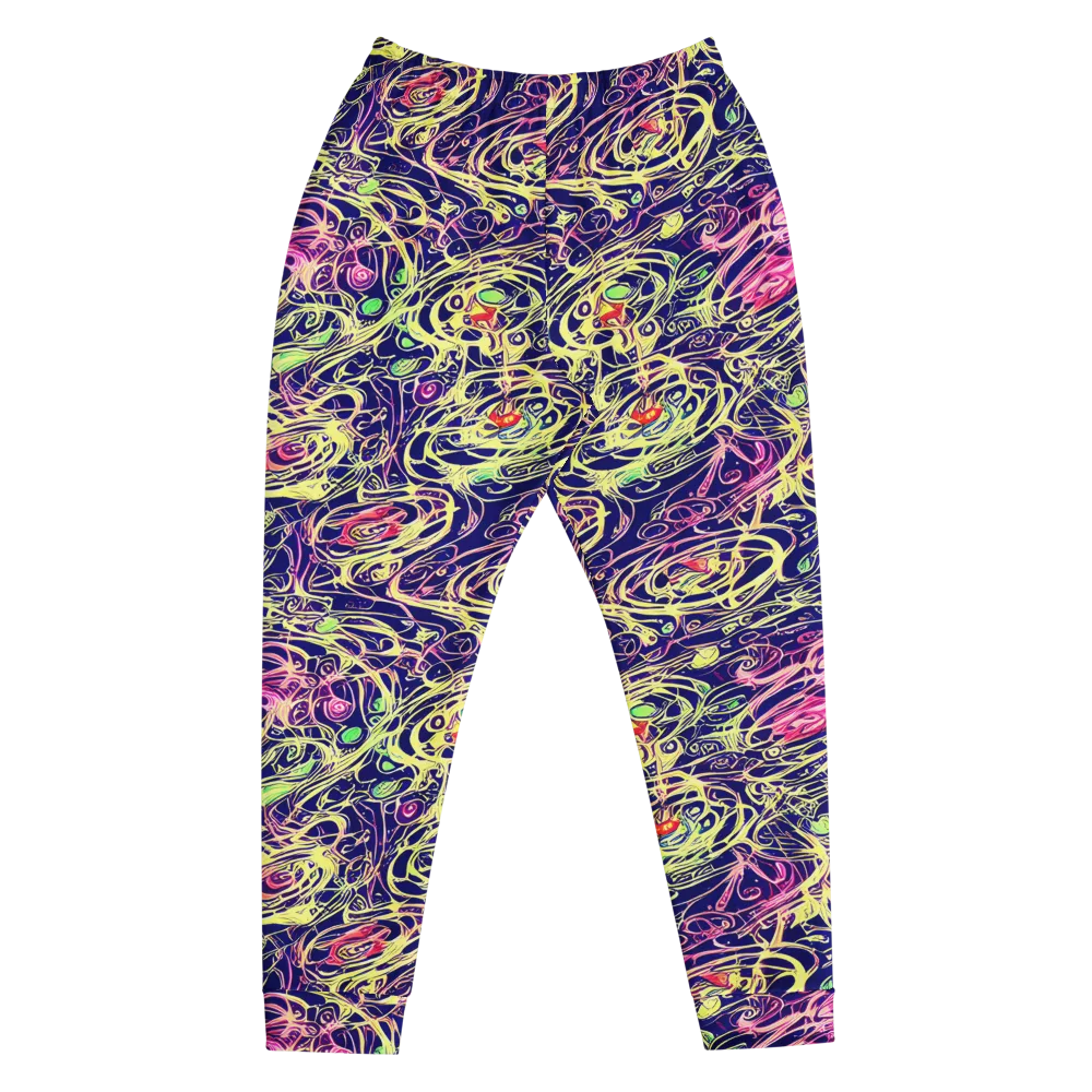 Lemon Ink Riptide on Men's Joggers — Front