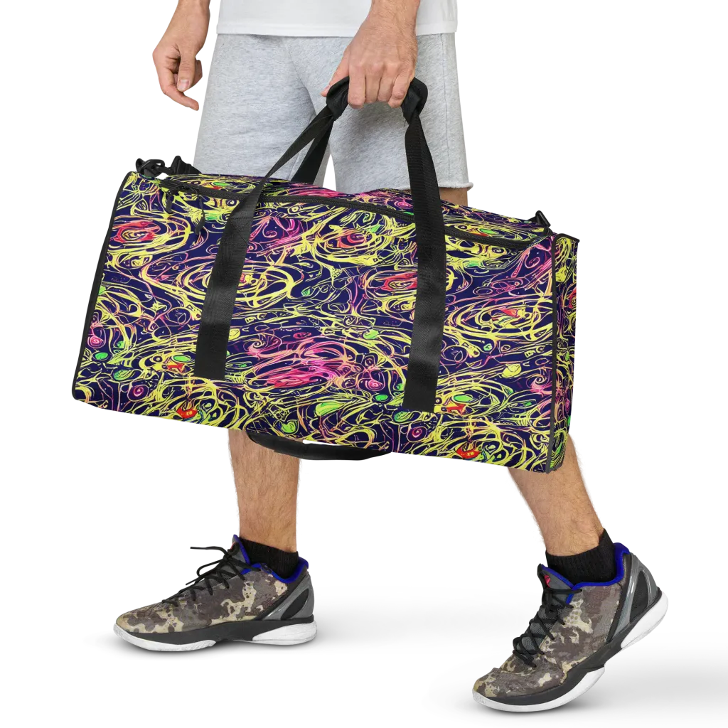 Lemon Ink Riptide on Duffle Bag — Front