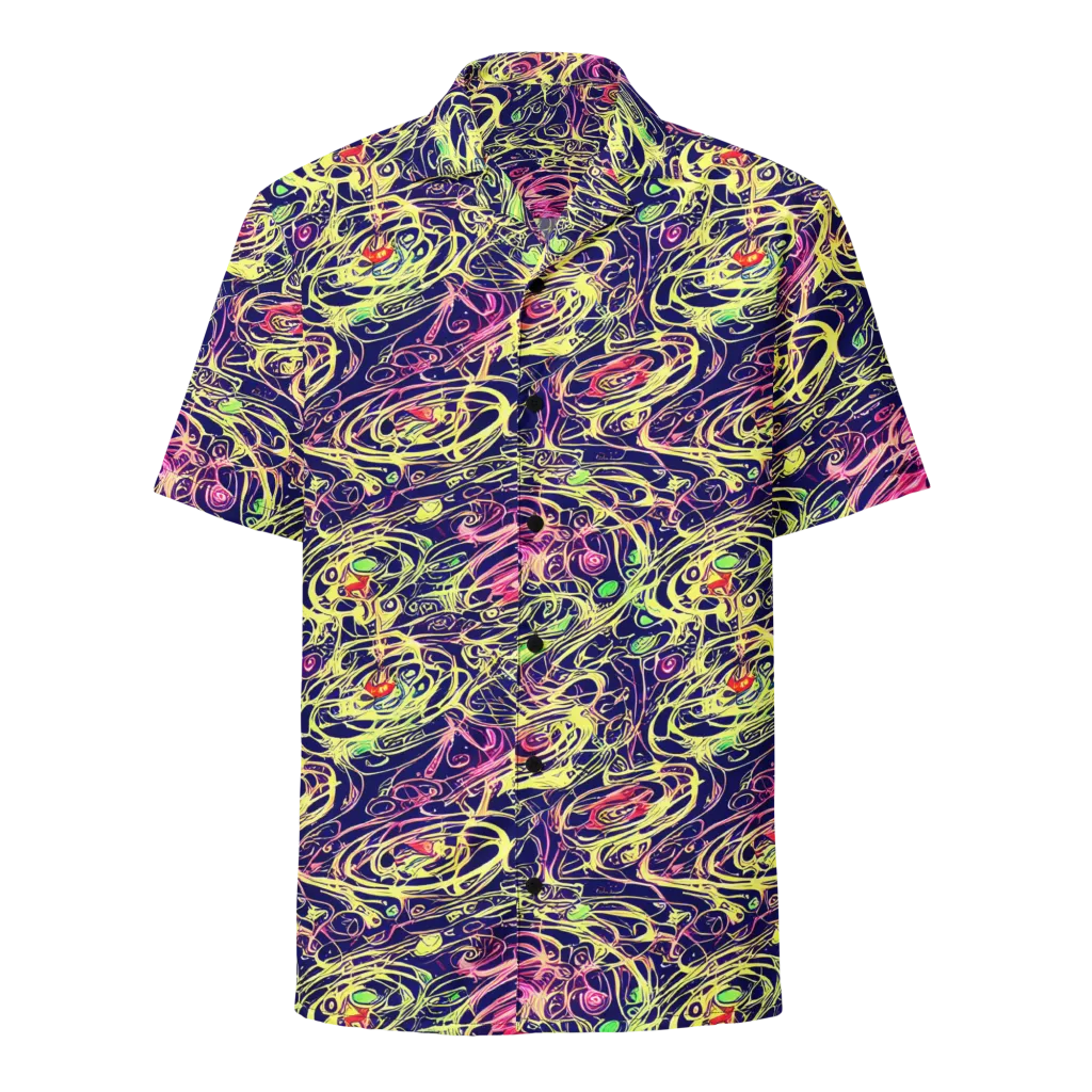 Lemon Ink Riptide on Button Shirt — Front