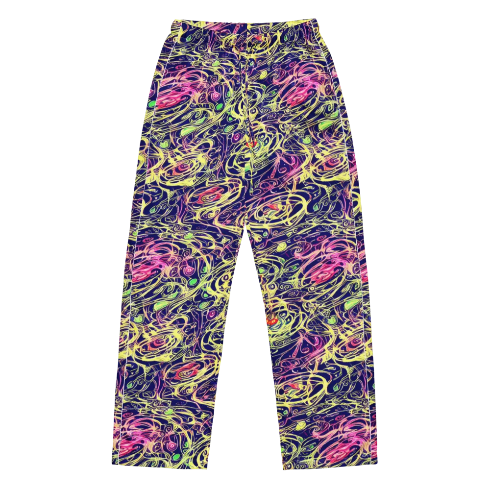 Lemon Ink Riptide on Women's Pajama Pants — Front