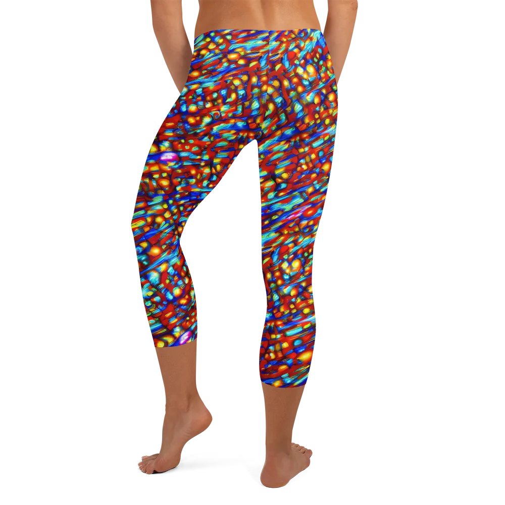 Sonic Solaris on Capri Leggings — Back
