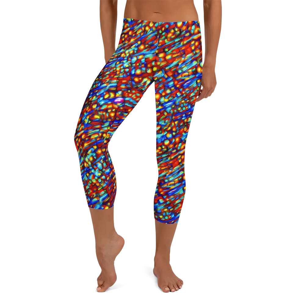 Sonic Solaris on Capri Leggings — Front