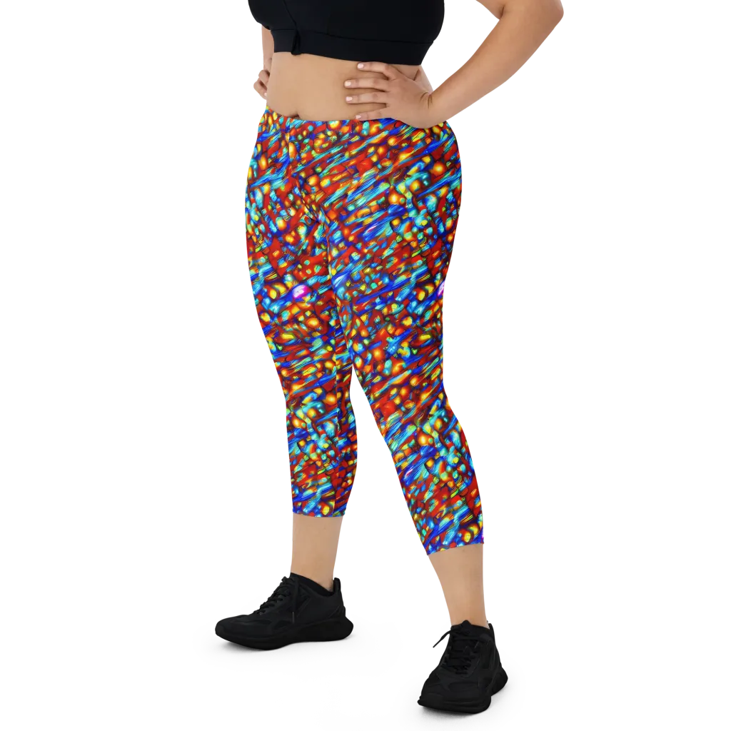 Sonic Solaris on Capri Leggings — Front