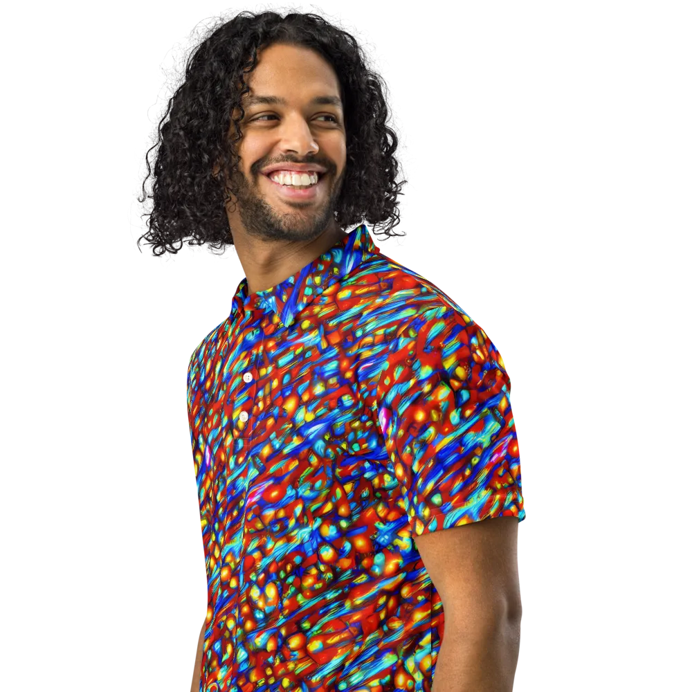 Sonic Solaris on Men's Slim Fit Polo Shirt — Left Front