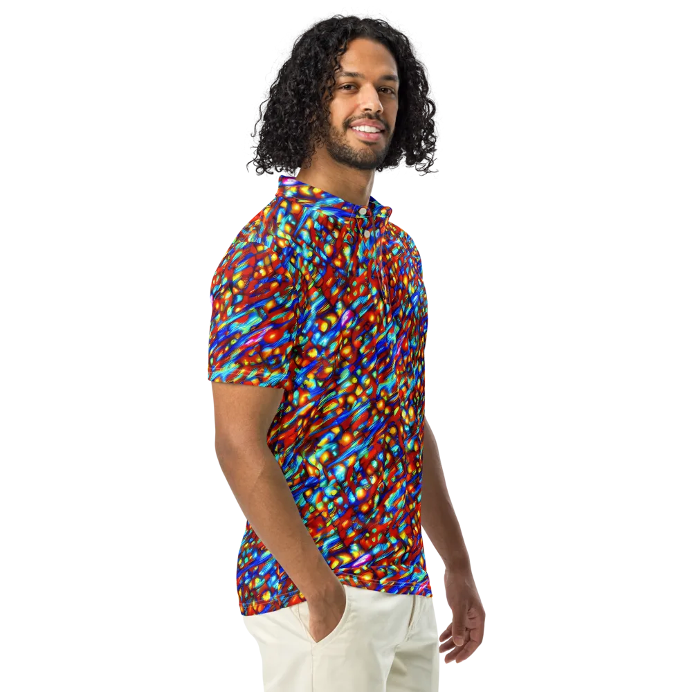 Sonic Solaris on Men's Slim Fit Polo Shirt — Right Front