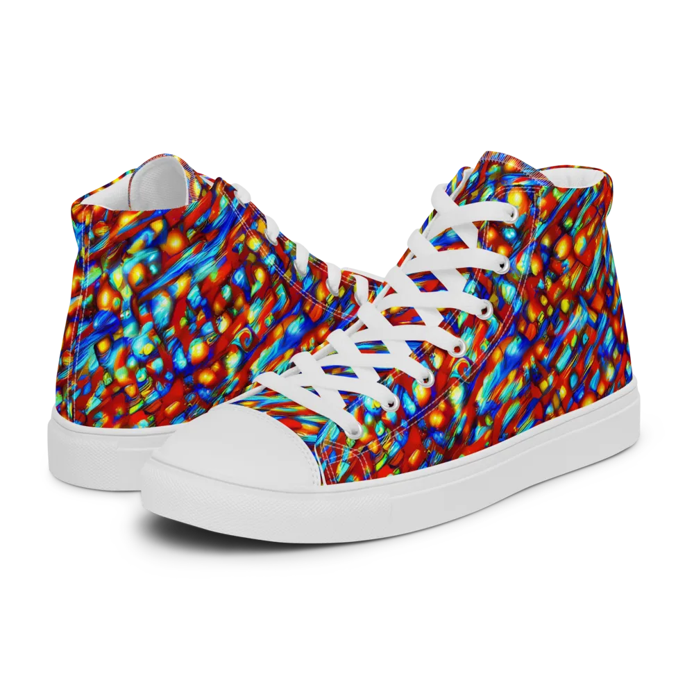 Sonic Solaris on Men's High Top Canvas Shoes — Left