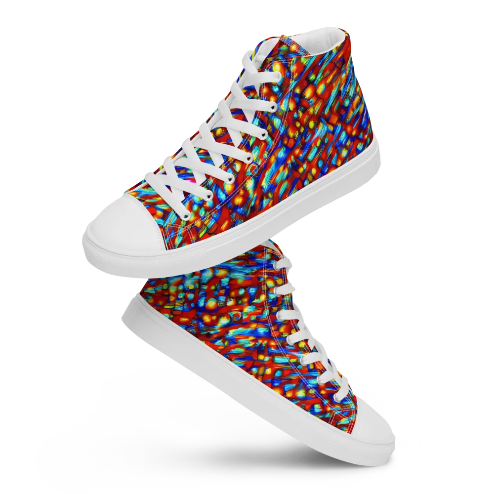 Sonic Solaris on Men's High Top Canvas Shoes — Front