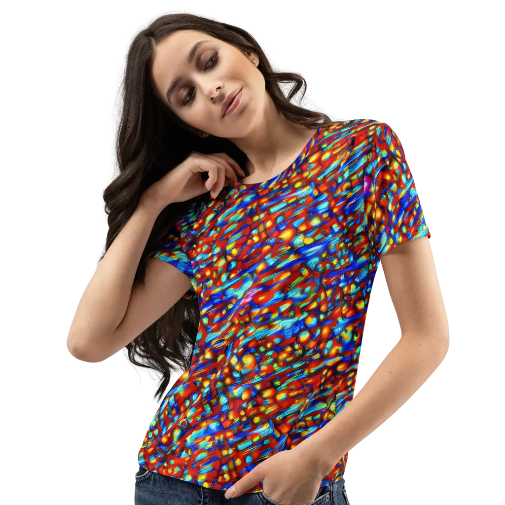Sonic Solaris on Women's Crew Neck T-Shirt — Left Front