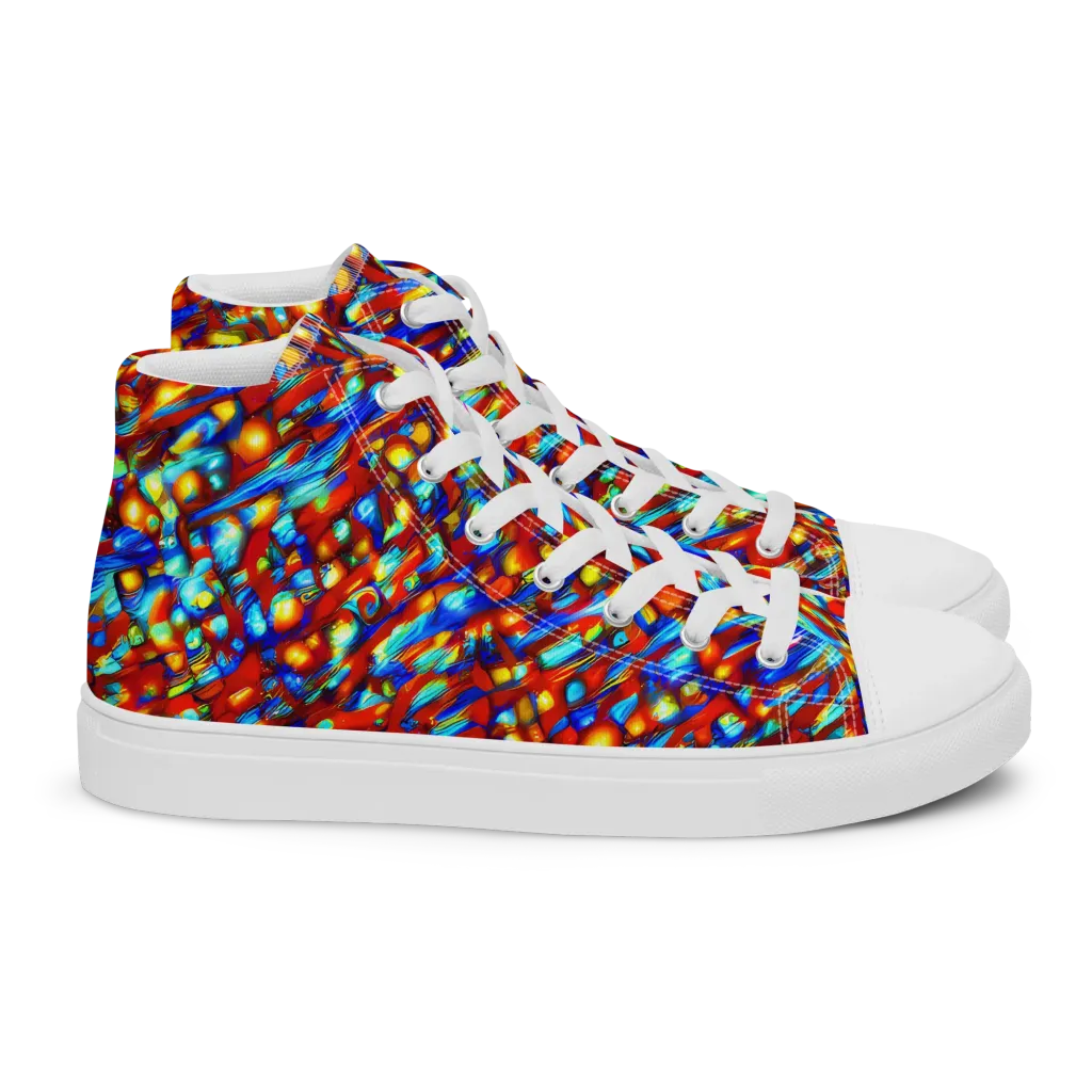 Sonic Solaris on Women's High Top Canvas Shoes — Right