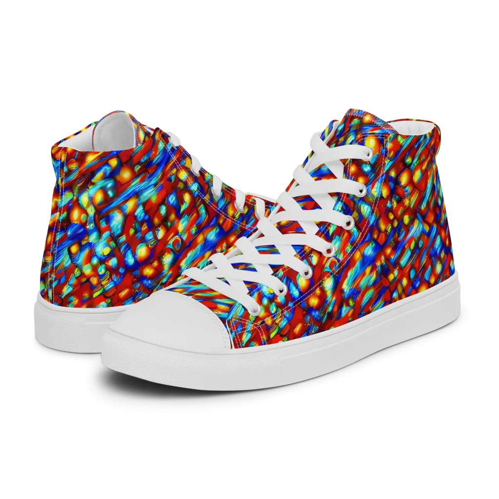 Sonic Solaris on Women's High Top Canvas Shoes — Left