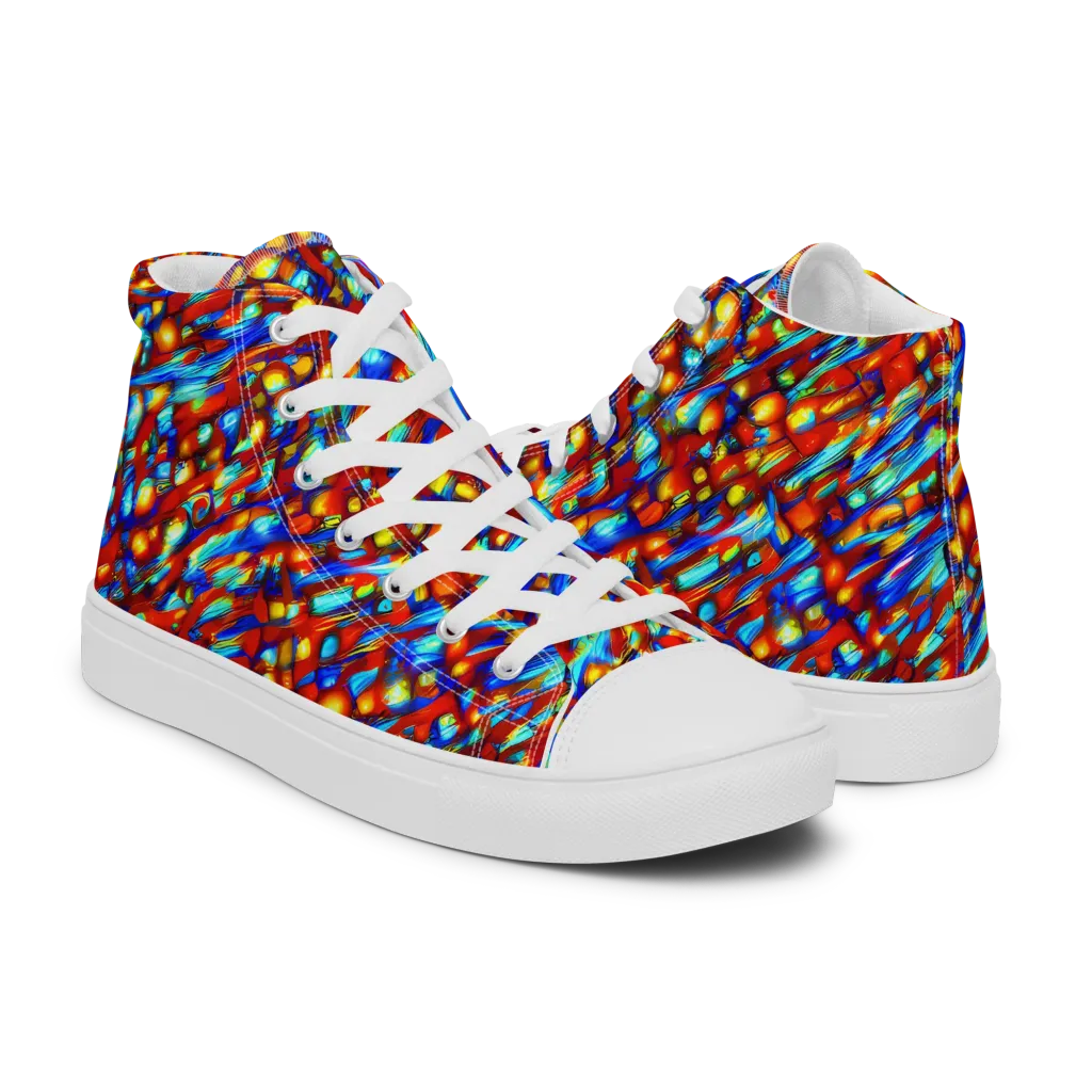 Sonic Solaris on Women's High Top Canvas Shoes — Right