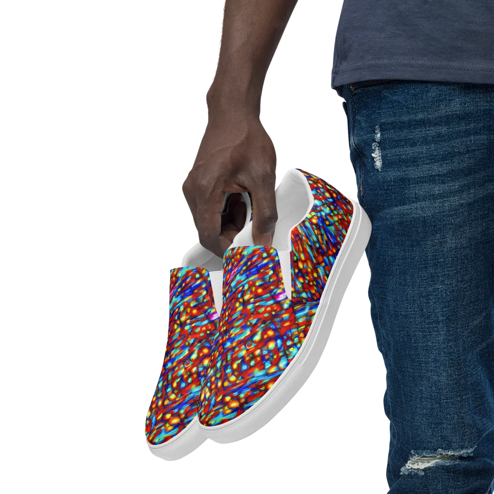 Sonic Solaris on Men's Slip-On Canvas Shoes — Left Front