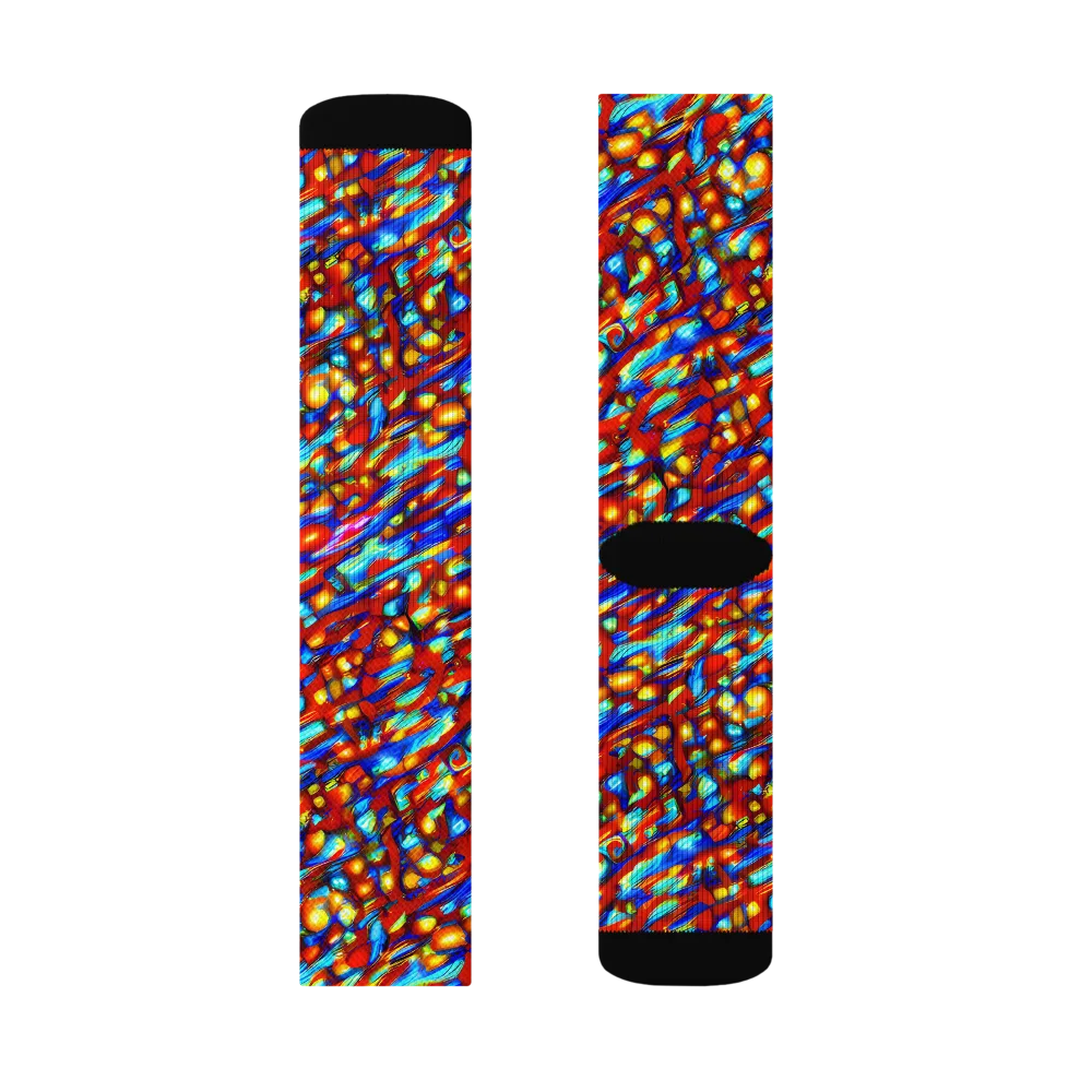 Sonic Solaris on Socks — Left Sock