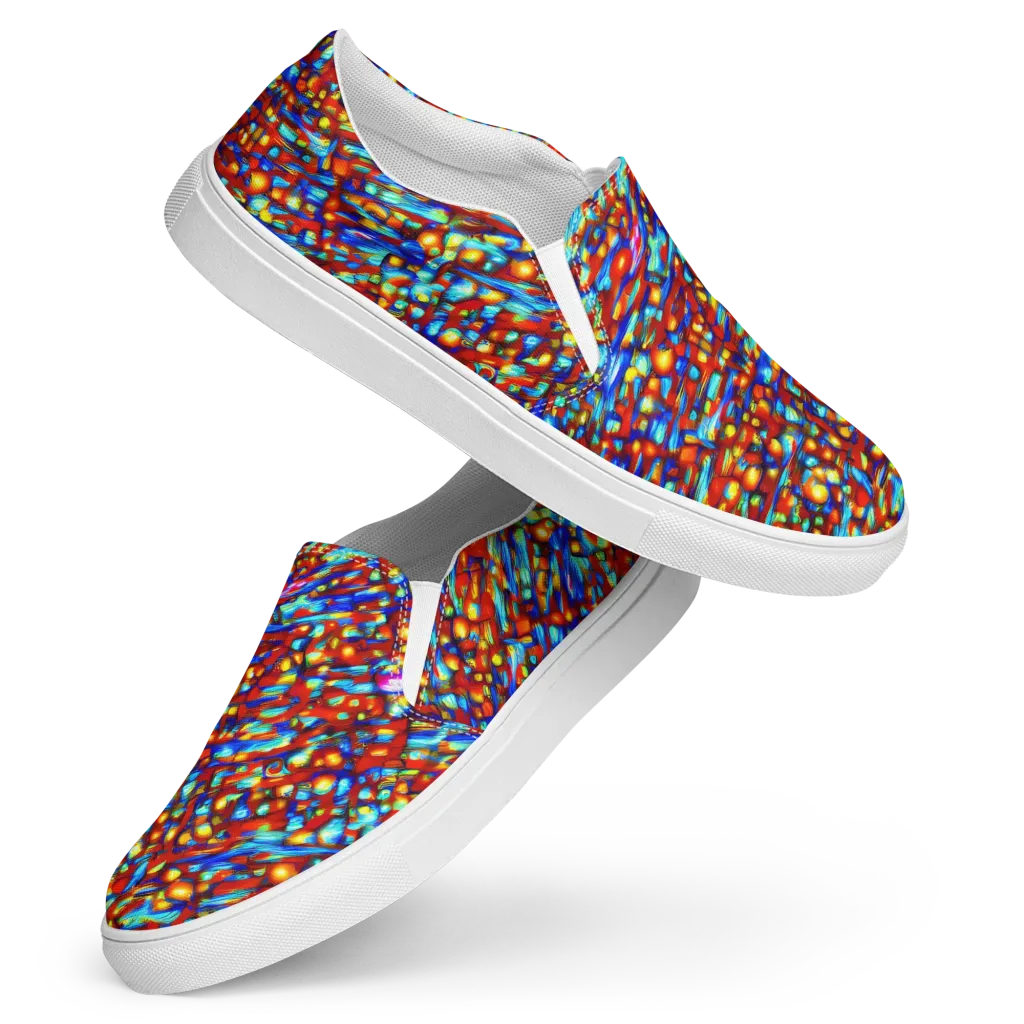Sonic Solaris on Women's Slip-On Canvas Shoes — Front