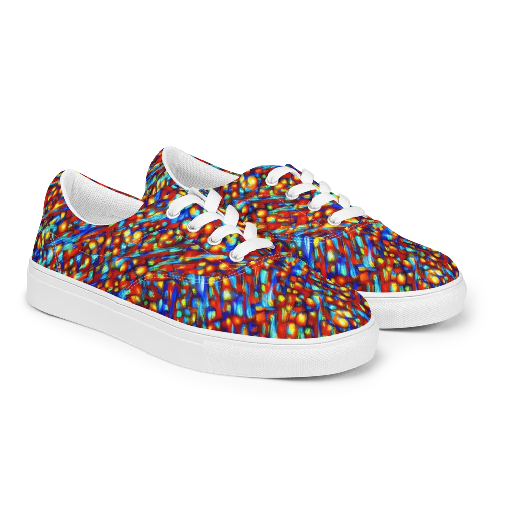 Sonic Solaris on Men's Lace-Up Canvas Shoes — Right Front