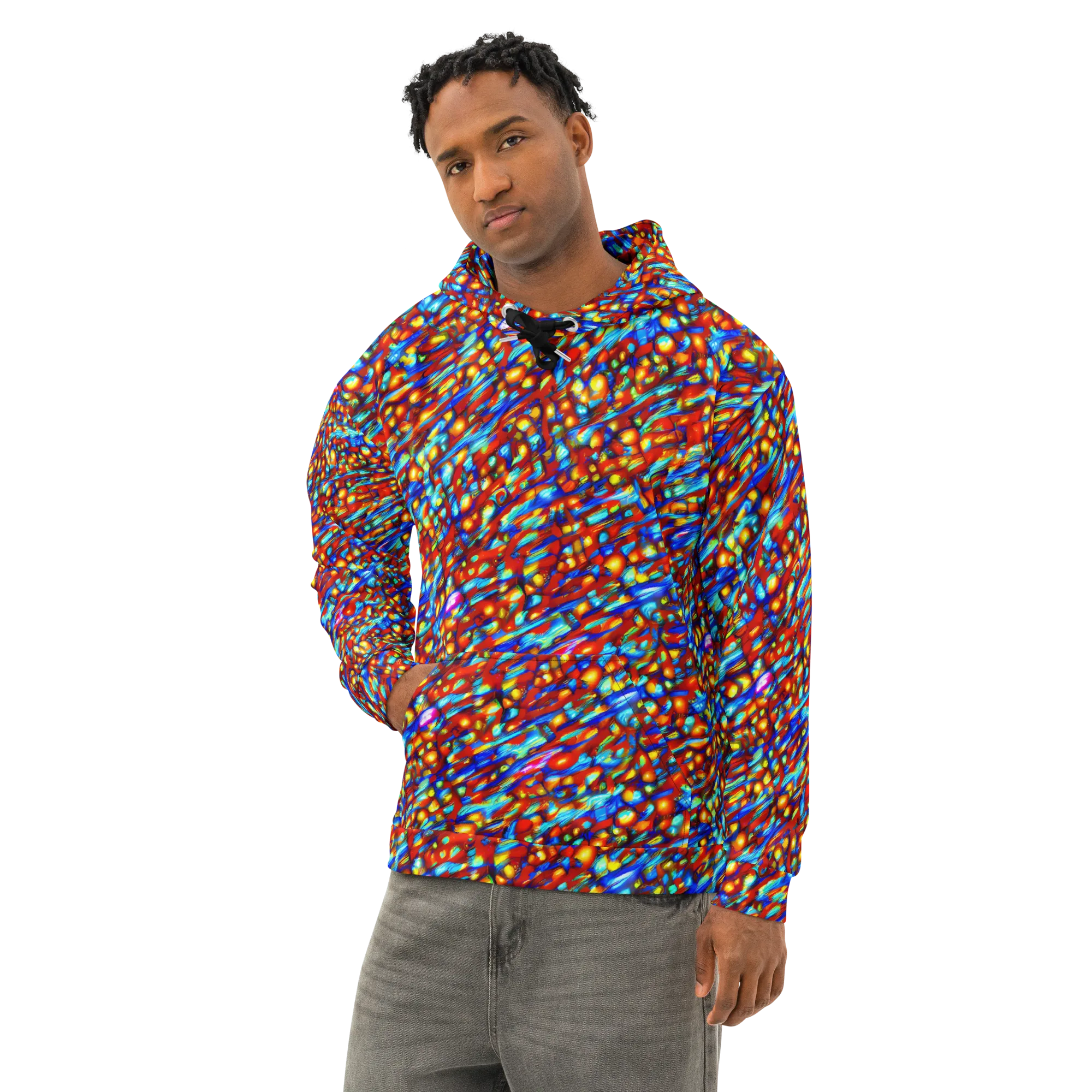 Sonic Solaris on Cotton Hoodie — Left Front
