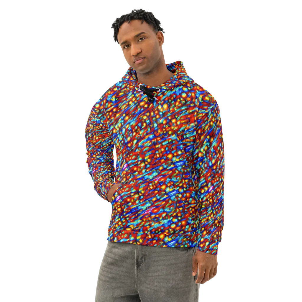 Sonic Solaris on Cotton Hoodie — Left Front