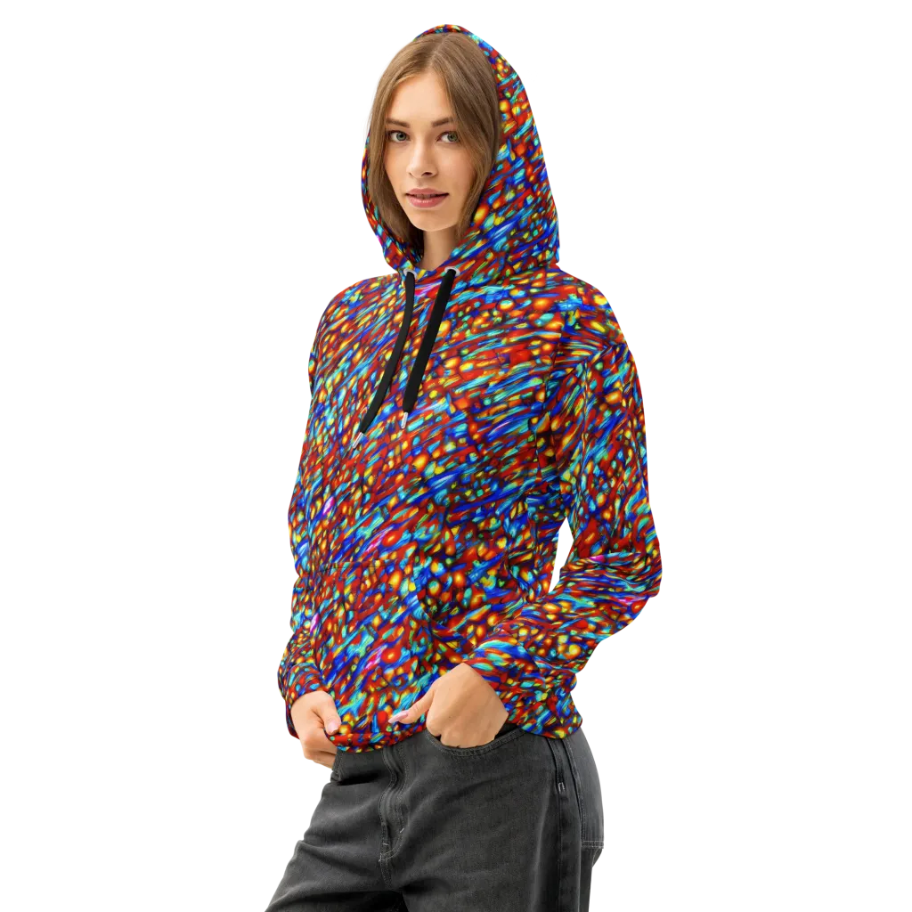 Sonic Solaris on Cotton Hoodie — Left Front