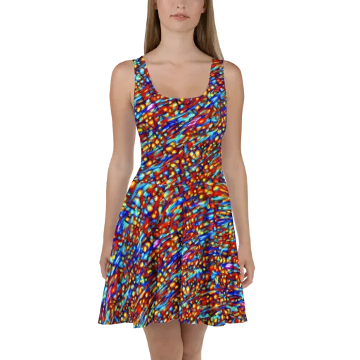 Sonic Solaris on a Skater Dress