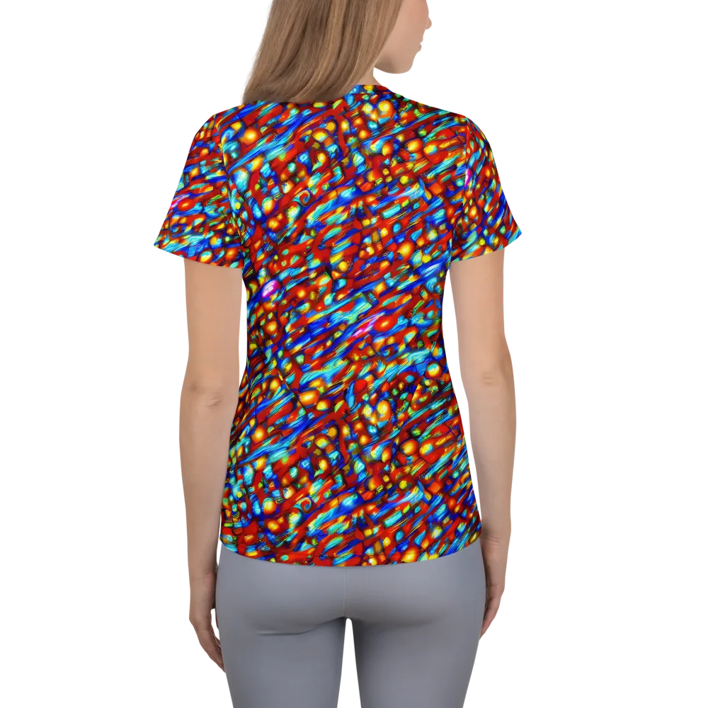 Sonic Solaris on Women's Athletic T-Shirt — Back