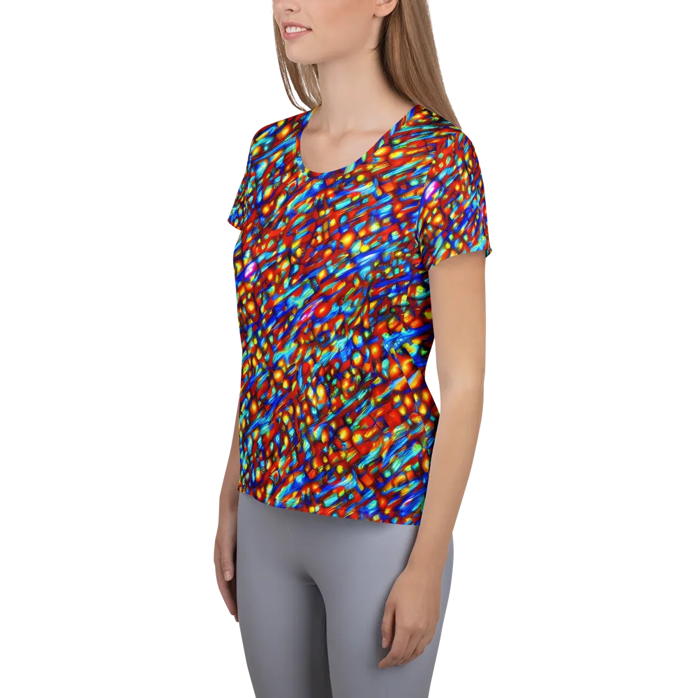 Sonic Solaris on Women's Athletic T-Shirt — Left