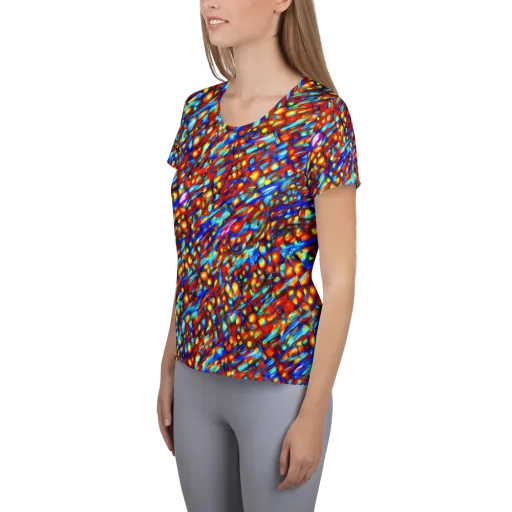 Sonic Solaris on a Women's Athletic T-Shirt