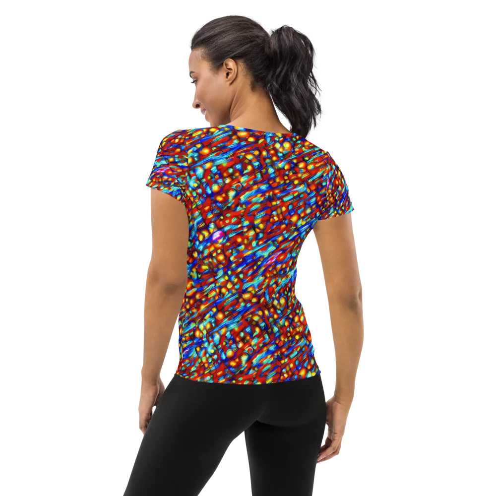 Sonic Solaris on Women's Athletic T-Shirt — Back
