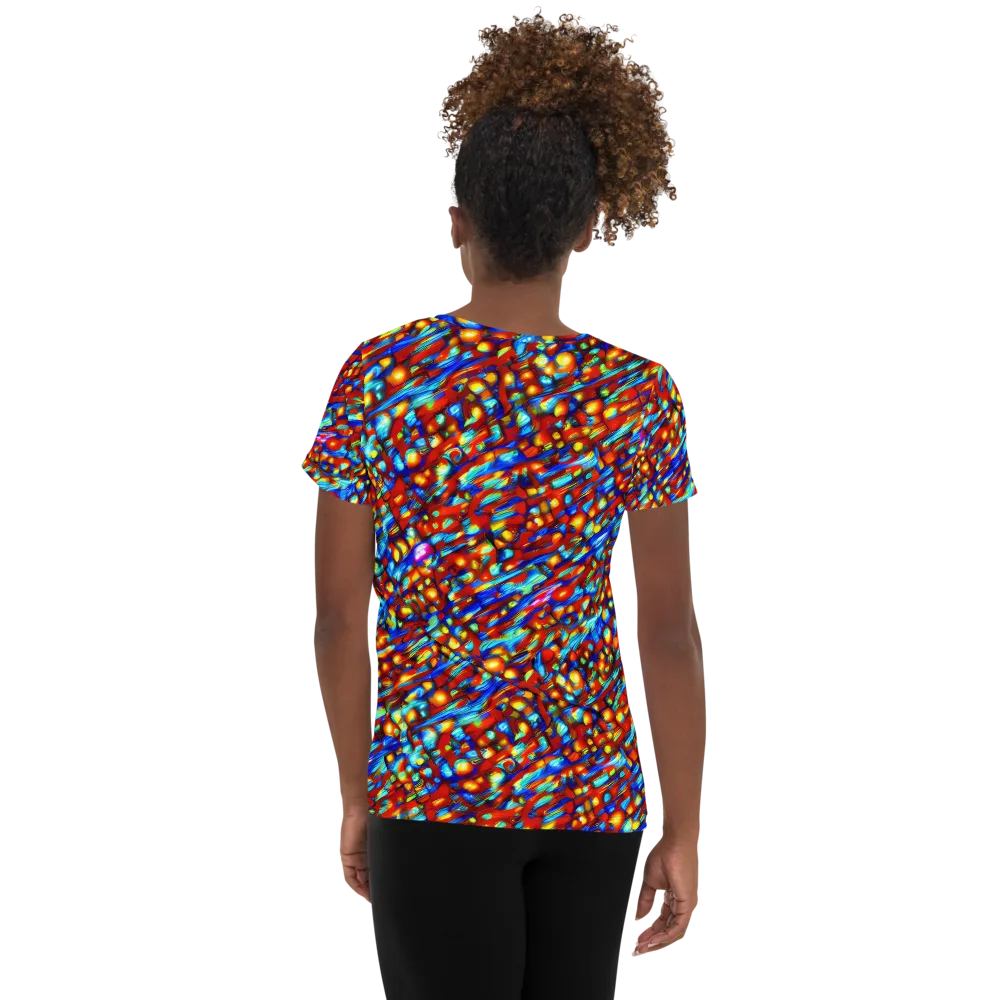Sonic Solaris on Women's Athletic T-Shirt — Back