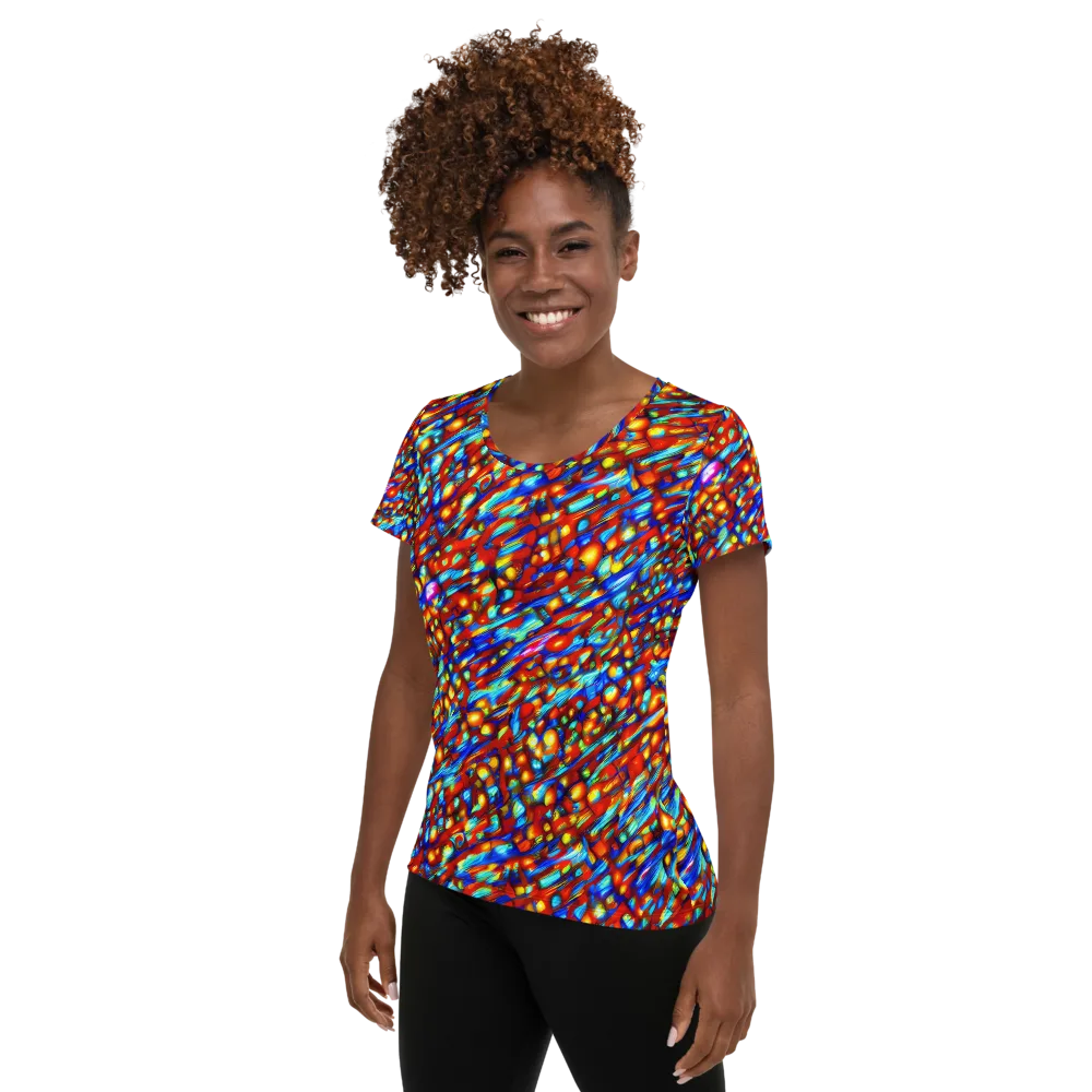 Sonic Solaris on Women's Athletic T-Shirt — Left