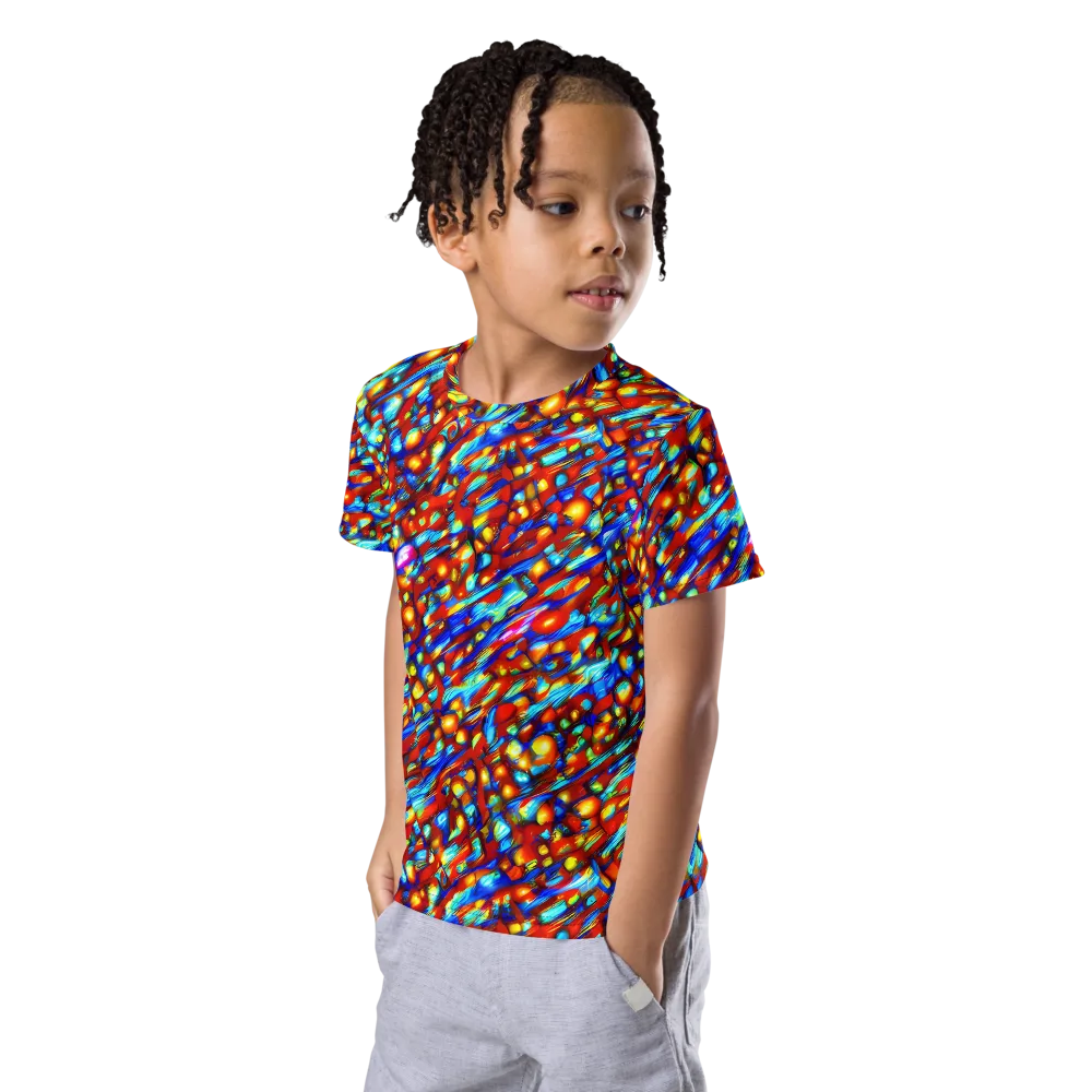 Sonic Solaris on Kids Crew Neck T-Shirt — Left Front