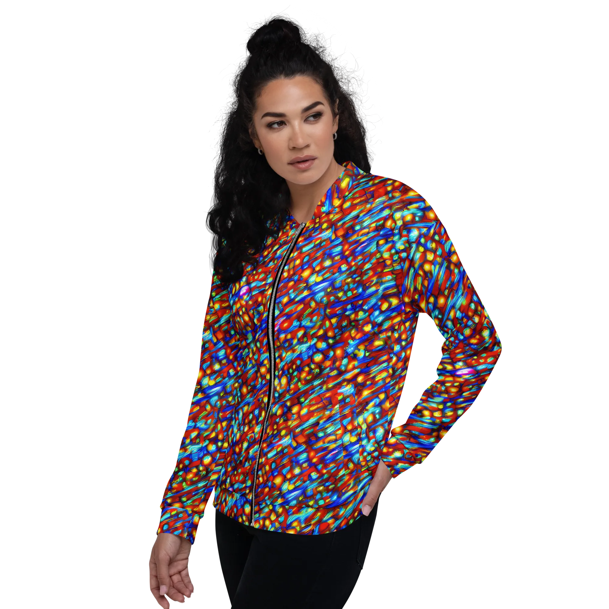 Sonic Solaris on Bomber Jacket — Left