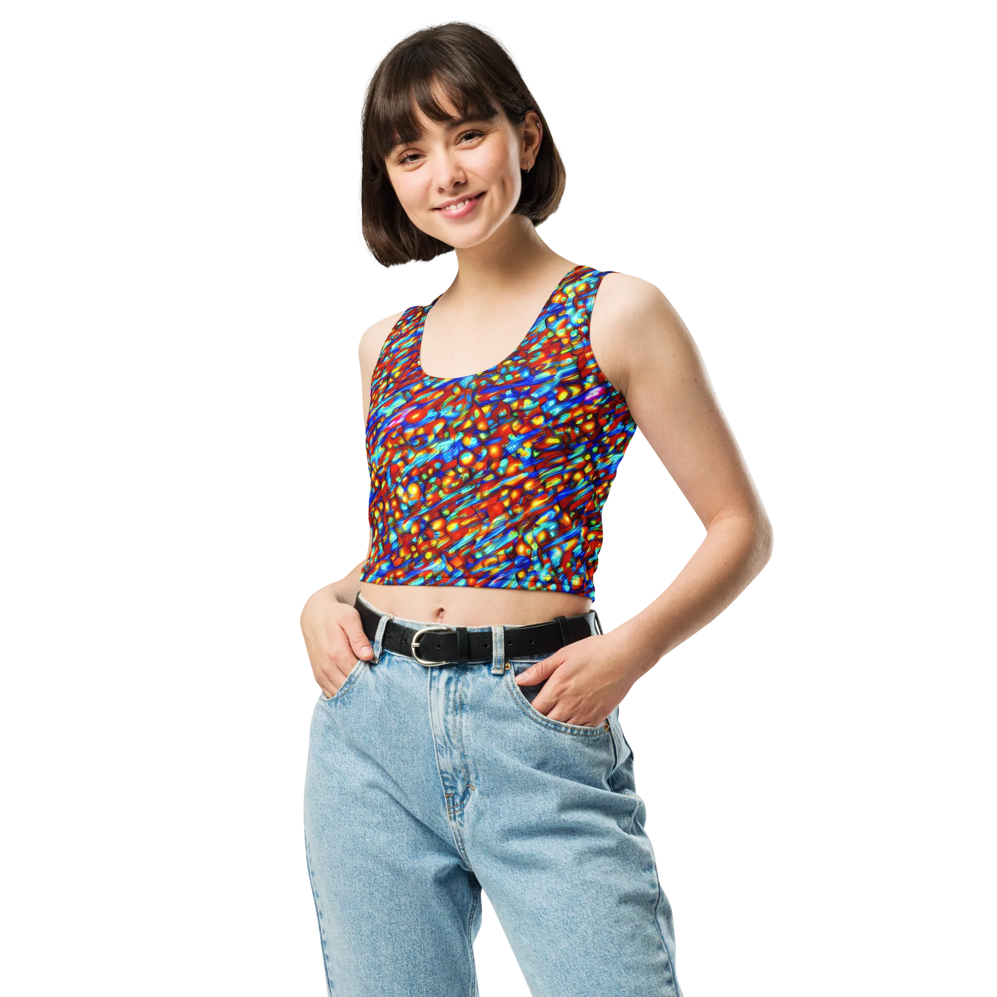 Sonic Solaris on Crop Top — Front