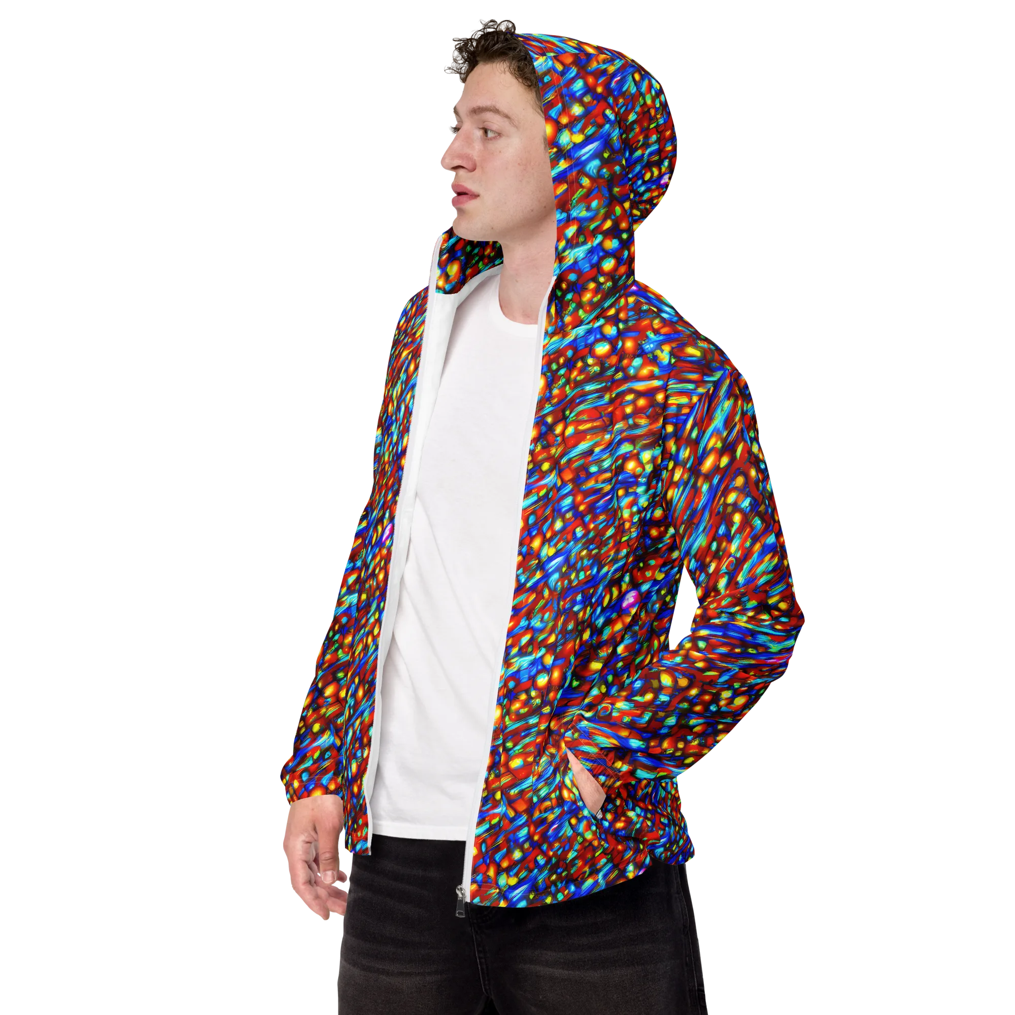 Sonic Solaris on Men's Windbreaker — Left Front