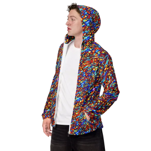 Sonic Solaris on a Men's Windbreaker