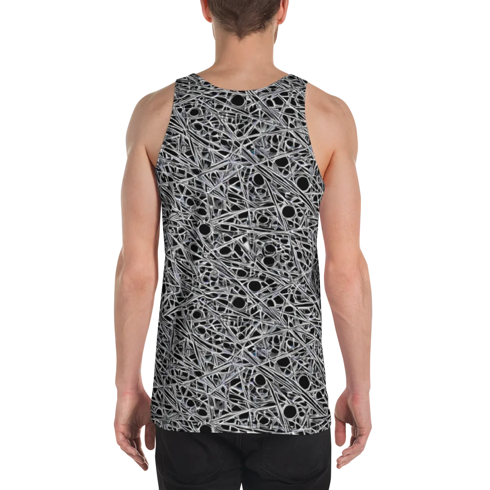 Black Circuit on Men's Tank Top — Back