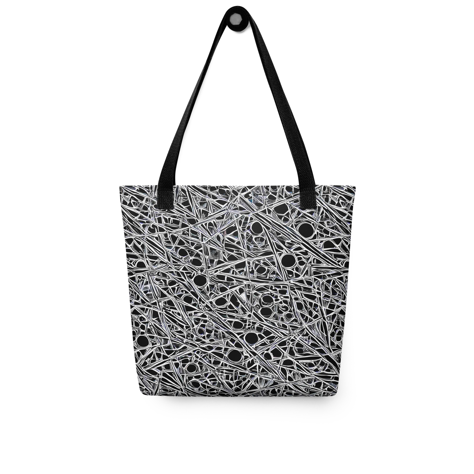Black Circuit on Tote Bag — Front
