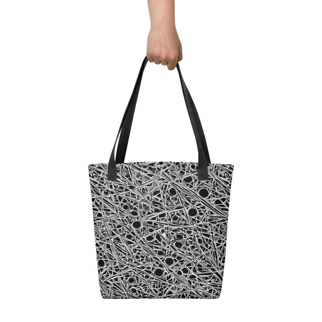 Black Circuit on Tote Bag — Front