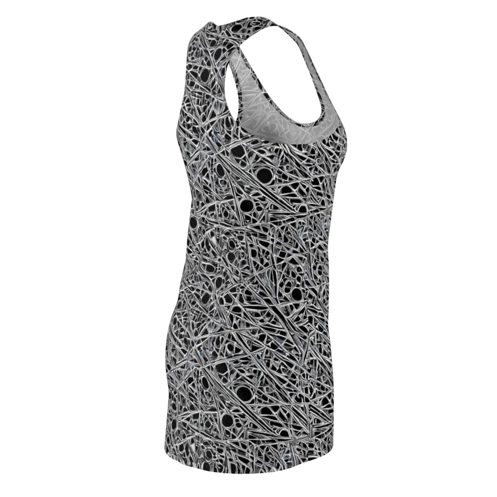 Black Circuit on Racerback Dress — Back Side