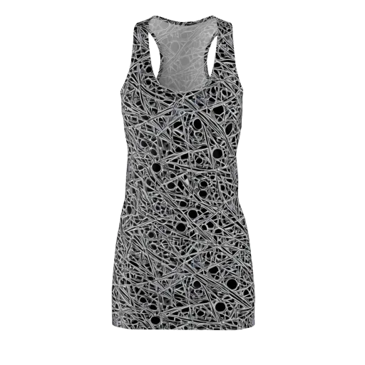 Black Circuit on a Racerback Dress