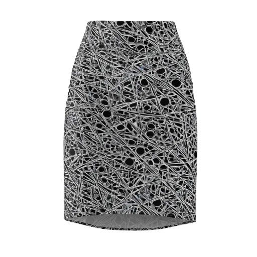 Black Circuit on a Pencil Skirt