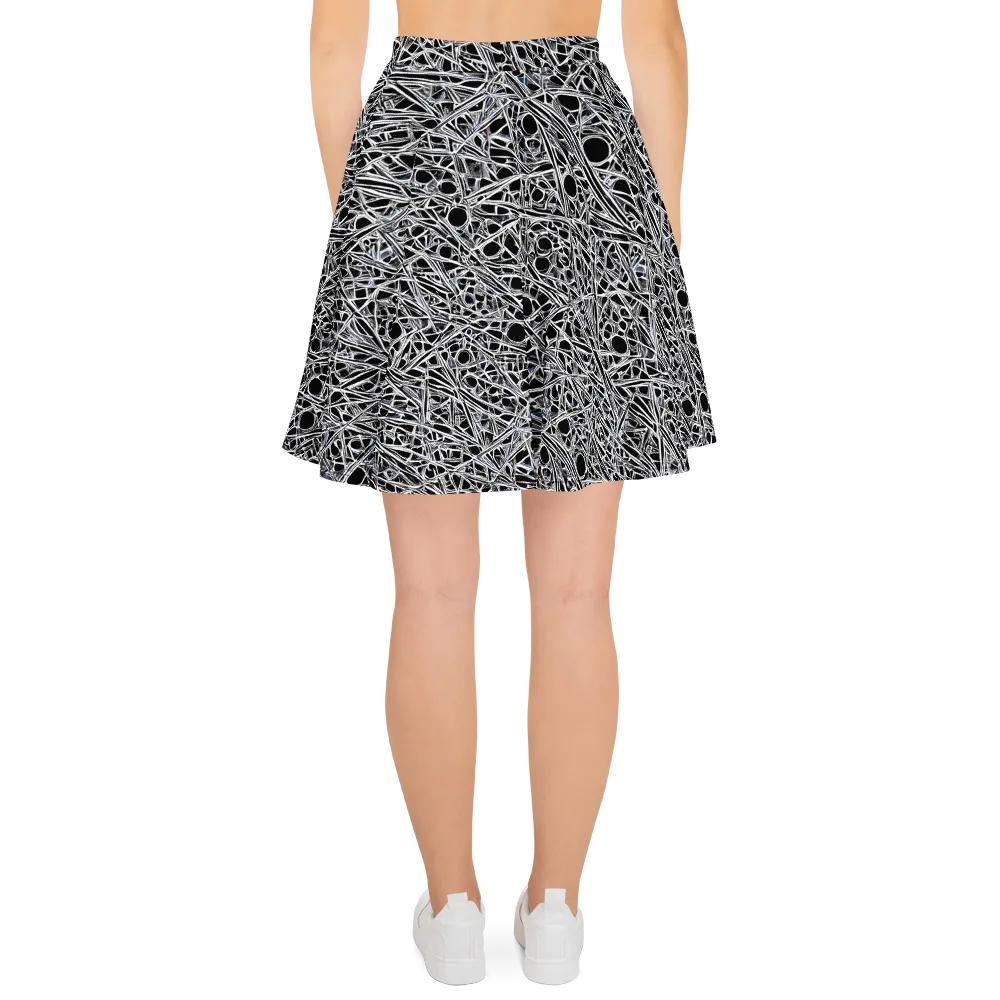 Black Circuit on Skater Skirt — Back
