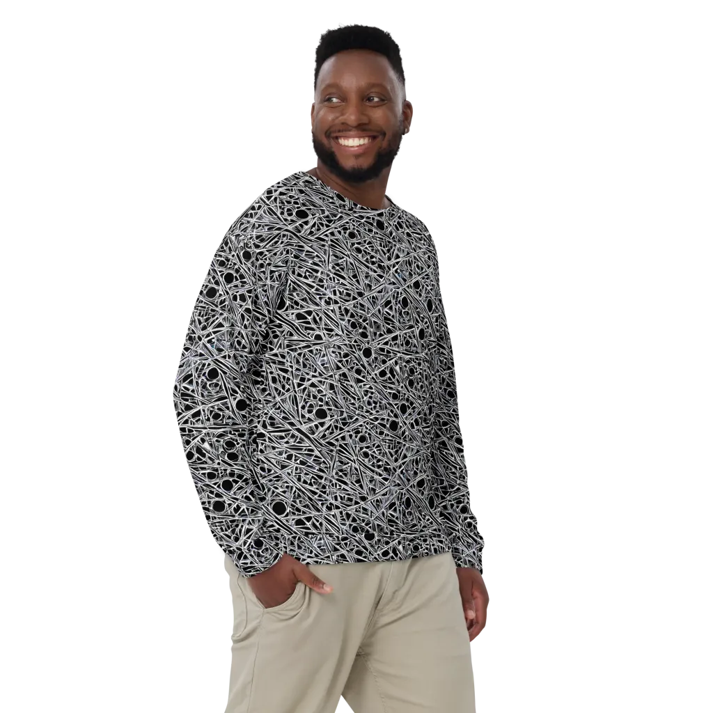 Black Circuit on Sweatshirt — Front