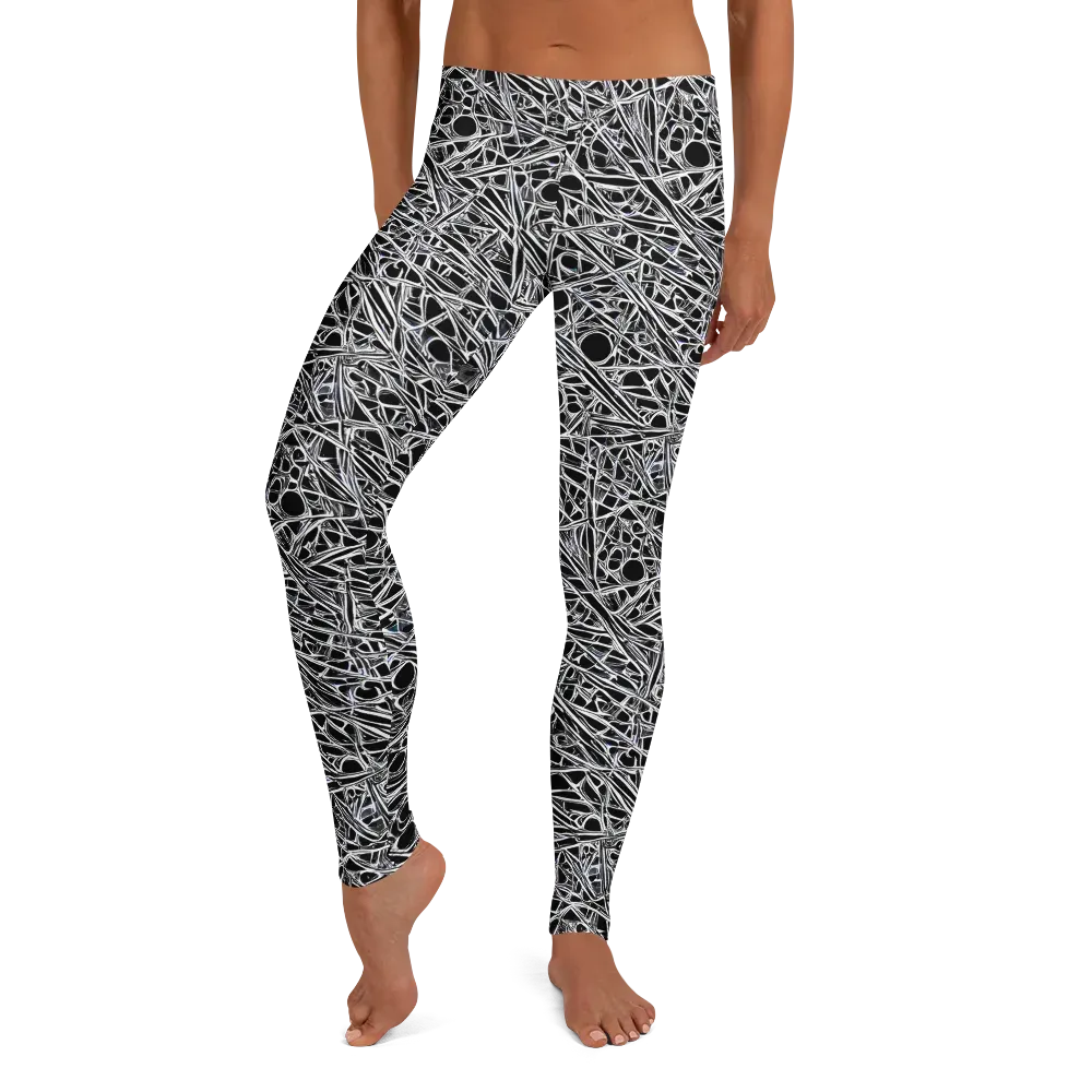 Black Circuit on Leggings — Front