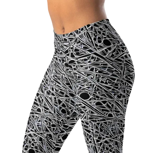 Black Circuit on a Leggings