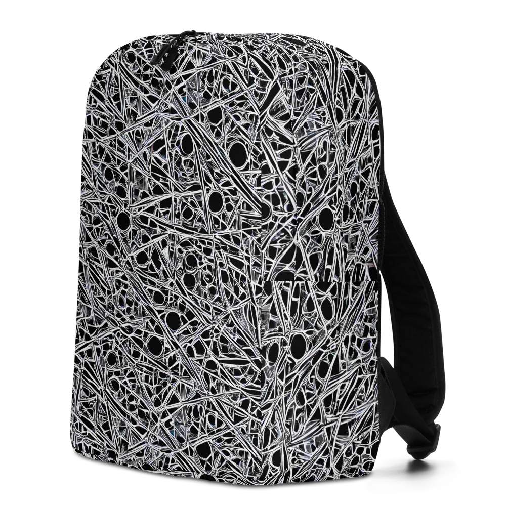 Black Circuit on Minimalist Backpack — Left