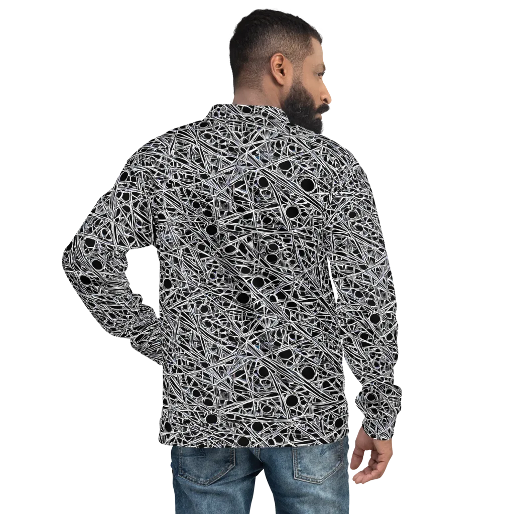 Black Circuit on Bomber Jacket — Back