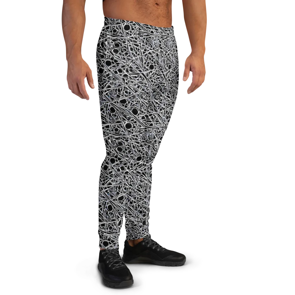 Black Circuit on Men's Joggers — Right