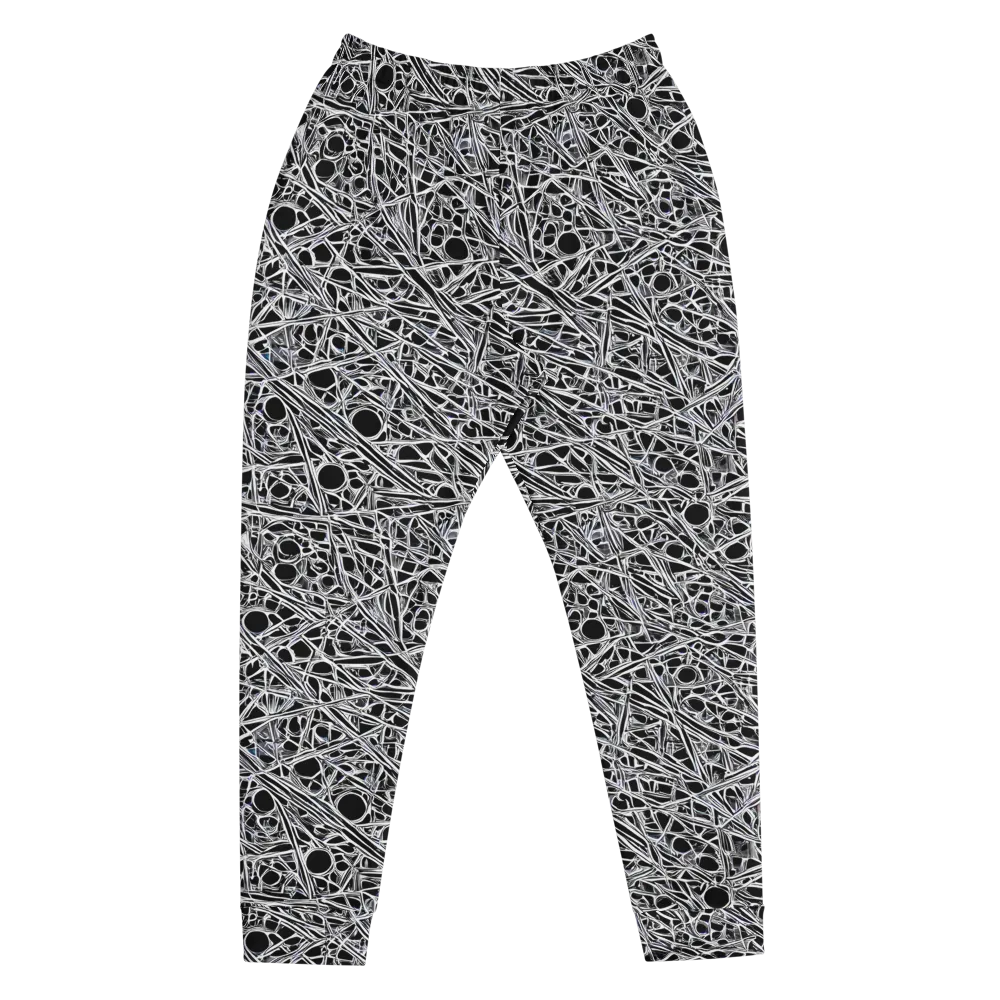 Black Circuit on Men's Joggers — Front